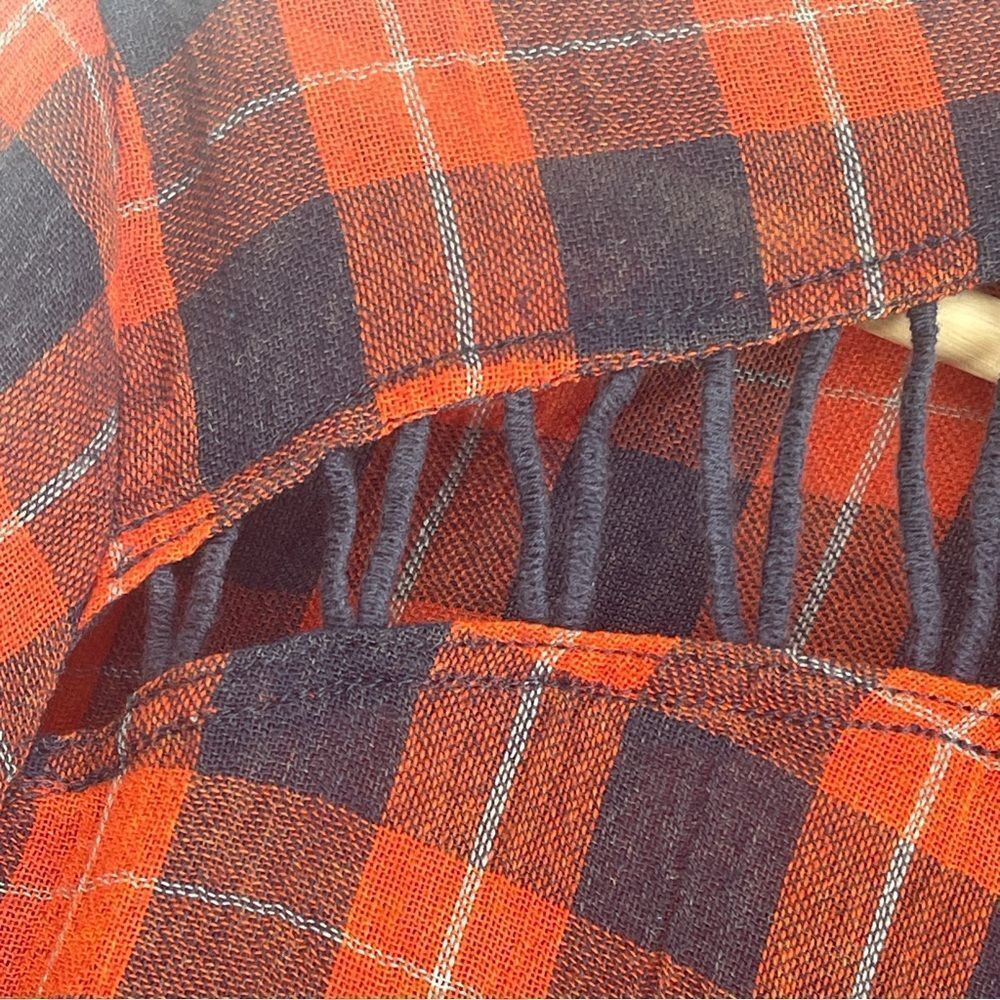 Free People Gauze Plaid Buttondown Shirt Sz M Gently Loved - Picture 6 of 9
